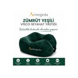armegeda sıradışı tasarımlar Armegeda Zümrüt Yeşili Visco Seyahat Yastığı