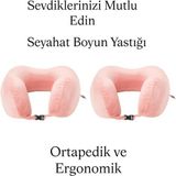 armegeda sıradışı tasarımlar Visco Seyahat Ortapedik Yastık Ergonomik 212 Pembe 2 ADET