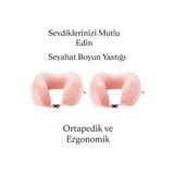 armegeda sıradışı tasarımlar Visco Seyahat Ortapedik Yastık Ergonomik 212 Pembe
