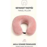 Armegeda Visco, Seyahat, Boyun, Yastığı, Rahat, Uyku,Pembe 3008 - Pudra