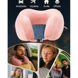 Armegeda Visco Seyahat Yastığı Pembe Ergonomik ,Ortapedik Boyun Destekli Yastık
