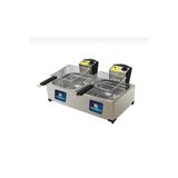 Armeka 8 8 Litre Çiftli Elektrikli Kapaklı Sanayi Tipi Fritöz Makinesi Patates Kızartma Makinası