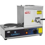 Armeka Platin Elektrikli 10 Litre Pleytli Çay Kazanı & Kahveci Kazanı & Kahve Çay Oçağı Inox Sanayi Tipi - Gri