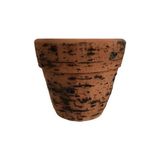 Armenbotanik Antik Görünümlü Eskitme Toprak Saksı 12 cm x 12 cm - Kiremit