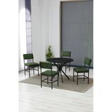 Armens Life Mobilya, Lojistik & Elektronik Ticaret Armens Life Mobilya, Lojistik & Elektronik Ticaret Dubai Yuvarlak Mutfak Masa Sandalye Takımı 4 Sandalye 1 Siyah Mermer Desen Masa 90X90 Keten
