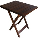 Armes Ev Concept Ahşap Katlanabilir Mutfak, Balkon, Ev ve Kamp Masası 60X60 cm - Portatif Kare Masa - Ceviz - 50 x 65