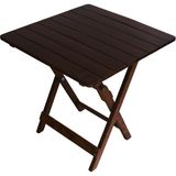 Armes Ev Concept Ahşap Katlanabilir Mutfak, Balkon, Ev ve Kamp Masası 60X60 cm - Portatif Kare Masa - Ceviz - 60 x 60