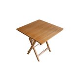 ARMES EV CONCEPT Ahşap Katlanabilir Mutfak, Balkon, Ev ve Kamp Masası 60x60 cm - Portatif Kare Masa