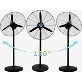 Armia Mega Boy 30" Sanayi Tipi Ayaklı Vantilatör 240 W 3 Kollu Pervane ile Güçlü Soğutma - Siyah