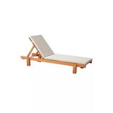 Armida Şezlong Minderi Şezlong Bahçe-Balkon-Teras-Plaj-Kafe - Krem Şezlong Yok 180-55-5 Cm