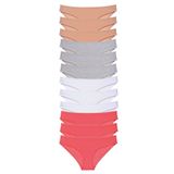 Armin Loretta 12 Adet Süper Eko Set Likralı Ten Gri Beyaz Fuşya Kadın Slip Külot
