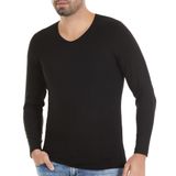 Armin Loretta 6 Adet Fanila Siyah 486 Yıldız Erkek Bambu Uzun Kol T-Shirt