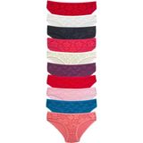 Armin Loretta S231 10 Adet Önü Dantelli Transparan Slip Külot