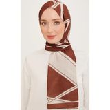 Armine 10003-16 Kahverengi Trend Şal