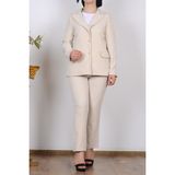 Armine 25KT520 Taş Kadın Astarlı Blazer Ceket - 44
