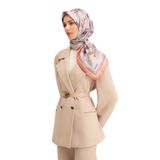 Armine 36 Twill Ipek Eşarp 9316D, Mavi