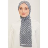 Armine 5761-06 Trend Defne Gri Beyaz Şal