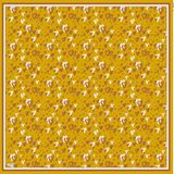 Armine 6088-18 Soft Koyu Hardal Desenli Eşarp
