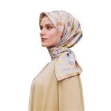 Armine 81 Twill Ipek Eşarp 9323D, Çok Renkli