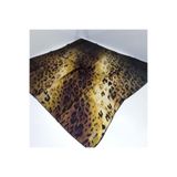 Armine 8260-09 Kadın Ipek Eşarp Leopar Desenli, Kahve
