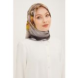 Armine 8949D Renkli Twill İpek Eşarp