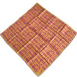 Armine 9174-57 Hardal Pembe Geometrik Desen Sura İpek Eşarp