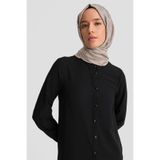 Armine A Logolu Tunik Orth411 Siyah