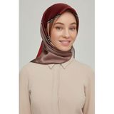 Armine Armine Ipek Eşarp 8600D (Twill) (Nostalji)-32, Kırmızı