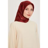 Armine Armine Ipek Eşarp 9204D (Twill) (Nostalji)-56, Bordo