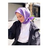 Armine ATEHYL-537 Eflatun Trend Hayal Pamuk Kadın Eşarp