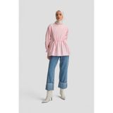 Armine Bağcık Detaylı Pamuk Bluz 24k3619 Pembe