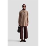Armine Boncuk İşlemeli Örme Tunik 25KD9021 Bej