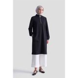 Armine Cep Detaylı Basic Tunik 25KT1453 Siyah