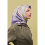 Armine Çiçek Desenli İpek Eşarp, E25YA9302D01