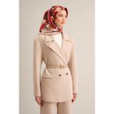Armine Çiçek Desenli İpek Eşarp, E25YA9340D01