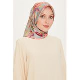 Armine Çiçek Desenli Sura Saf İpek Eşarp 9227D 53 81
