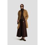Armine Çift Allerli Seyyar Kapüşonlu Pamuk Kap 24K7511 Camel - 44