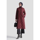 Armine Çıtçıt Detaylı Kapitone Kap Bordo - 44