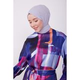 Armine Desenli Elbise 23K9714 Morcivert - 36 - 38