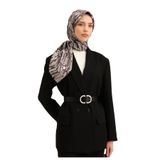 Armine Desenli Saf Ipek Twill Eşarp 9335-06, Mor