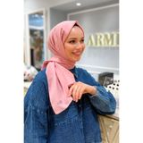 Armine Düz Renk, Pamuklu Seher Şal - 24057 - Şeker Pembe