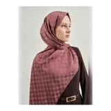 Armine Elegance Ipek Pamuk Dama Şal 32, Tek Ebat, Elegance Ipek Pamuk Dama, Bordo, Kadın