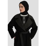 Armine Erkek Yaka Handmade Manto 24K8110 Siyah