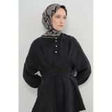 Armine Etnik Desen Saf İpek Twill Eşarp 9416D 86
