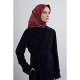 Armine Etnik Desen Saf İpek Twill Eşarp 9421D 85