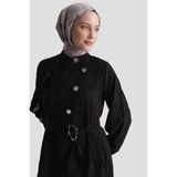 Armine Fırfır Detaylı Şık Kap Siyah - 44