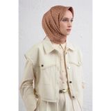Armine Geometrik Desenli Saf İpek Twill Eşarp 9417D 05