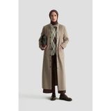 Armine Hakim Yaka Kaşe Kap 25KD1124 Camel - 38