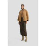 Armine Handmade Kısa Kaban 24K7611 Camel - Kahverengi