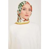 Armine İpek Eşarp 2024 Yaz - 9123-34 Yeşil Twill